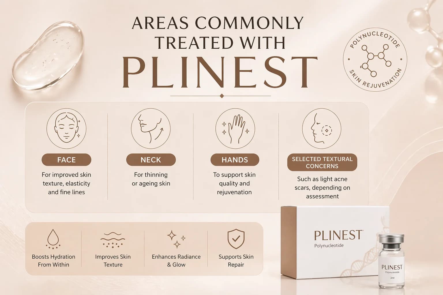 Plinest polynucleotide skin rejuvenation treatment