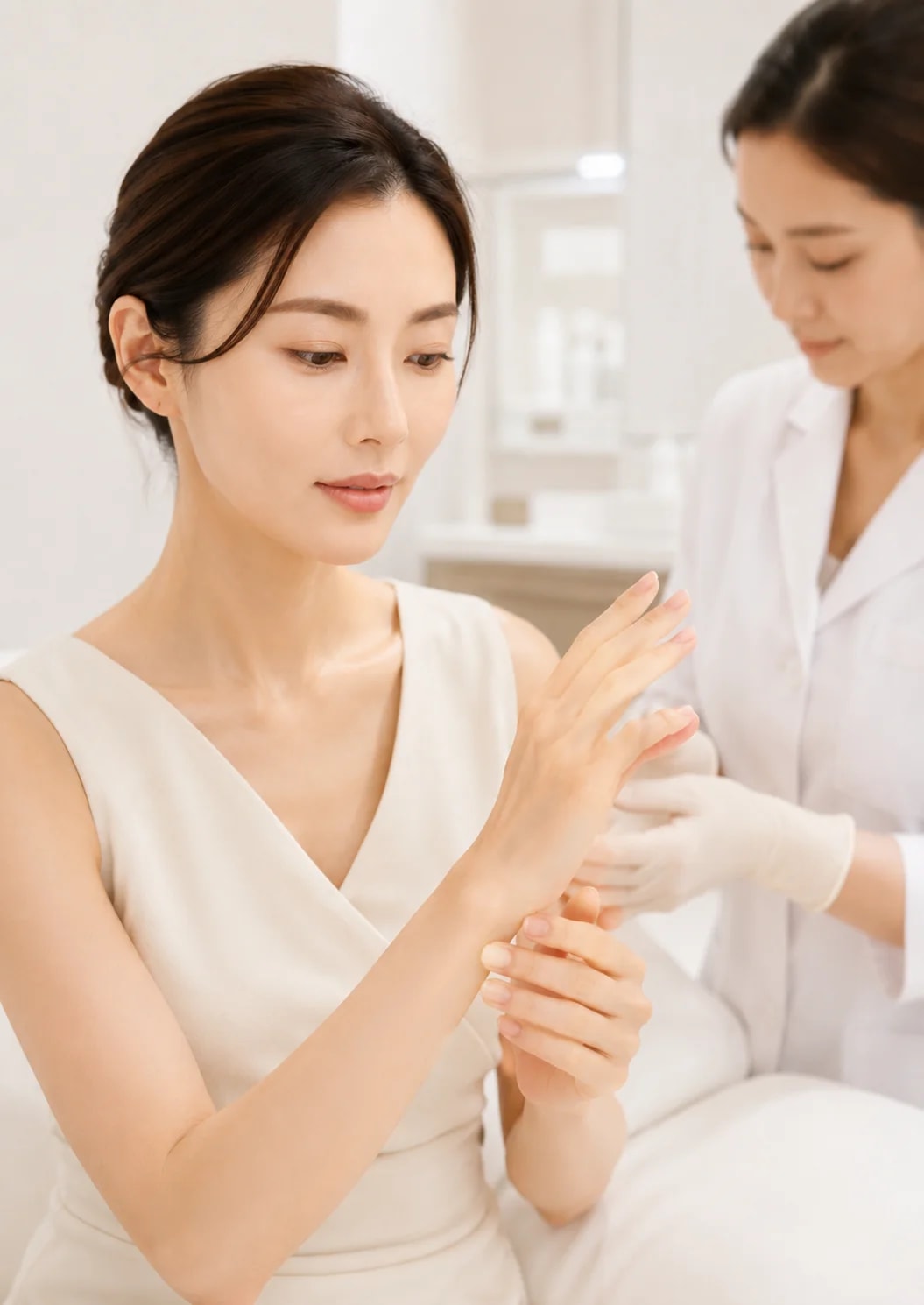 Profhilo hands treatment consultation at Nexus Clinic Kuala Lumpur