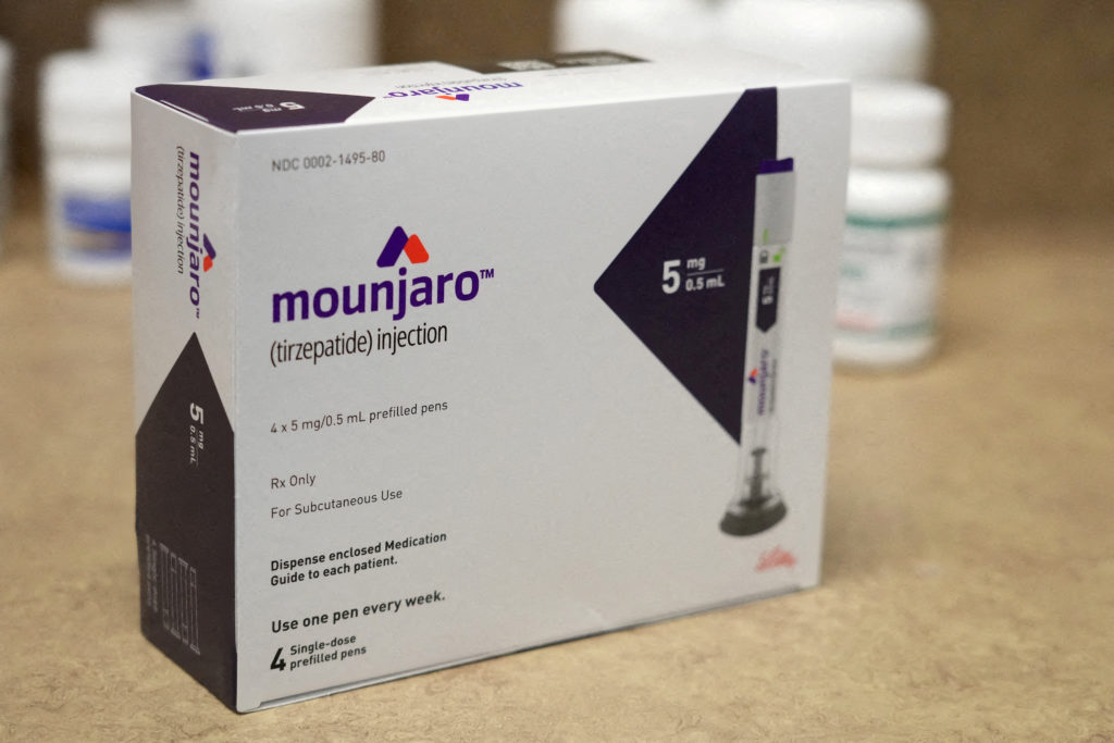 FILE PHOTO: Mounjaro is displayed in a pharmacy in Provo munjaro